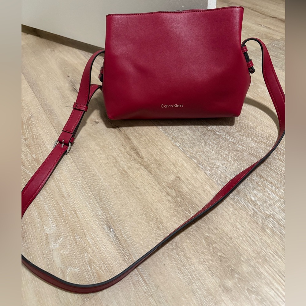 Calvin Klein Burgundy Crossbody Bag